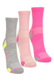 IsoCool Womens Performance Socks Multipack Pink