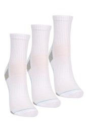 IsoCool Womens Performance Socks Multipack White