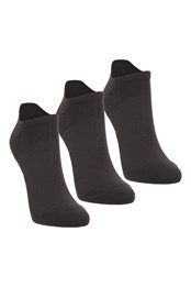 Active Mens Trainer Socks 3-Pack Black