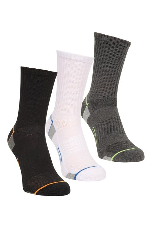 IsoCool Mens Performance Quarter Length Socks 3-Pack