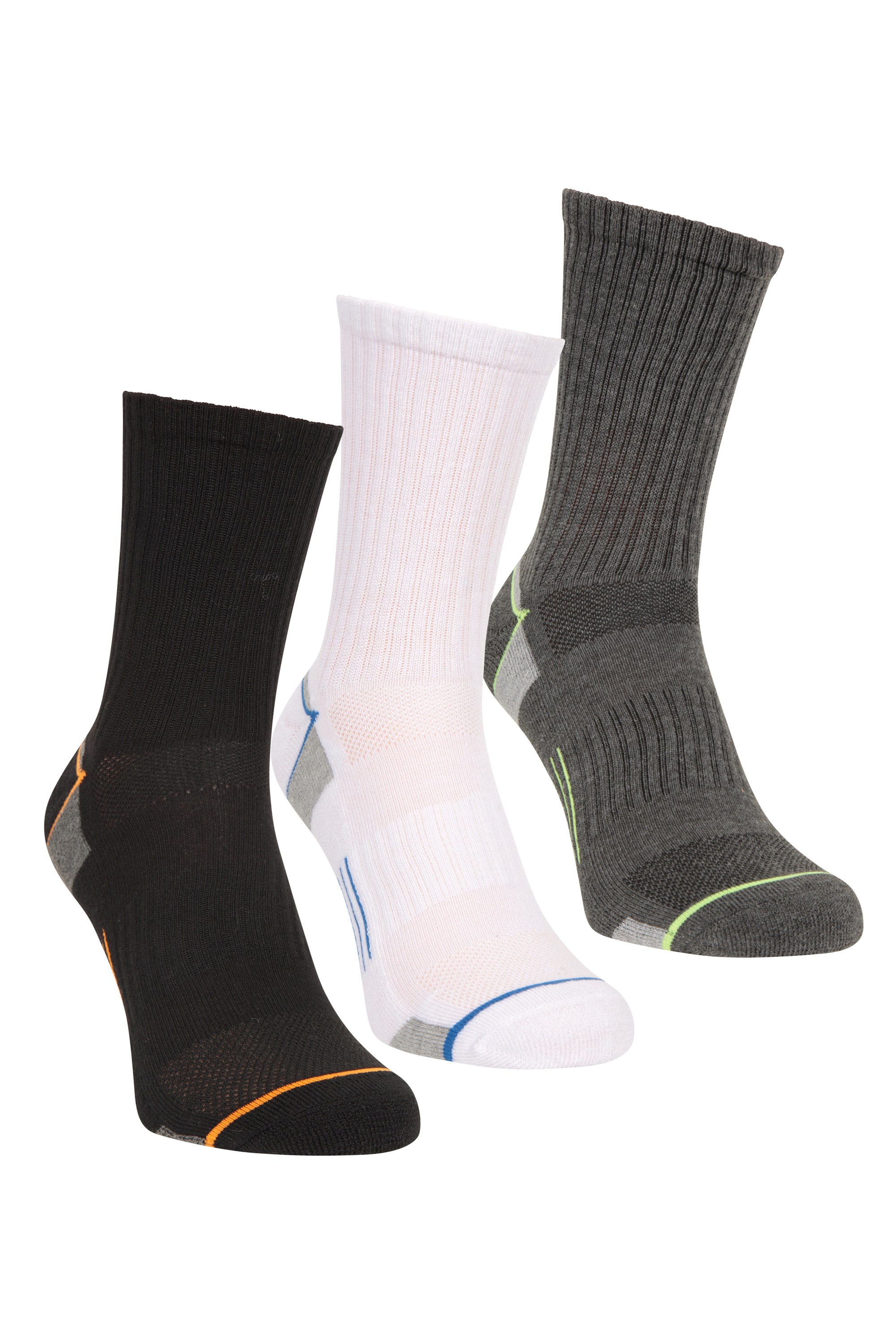 IsoCool Mens Performance Quarter Length Socks 3-Pack