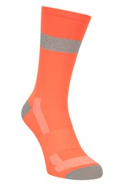 Iso-Viz Reflective Mens Running Socks Orange