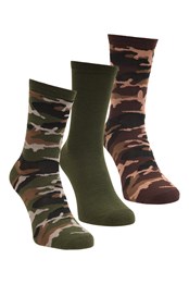 Camouflage Mens Recycled Socks 3-Pack