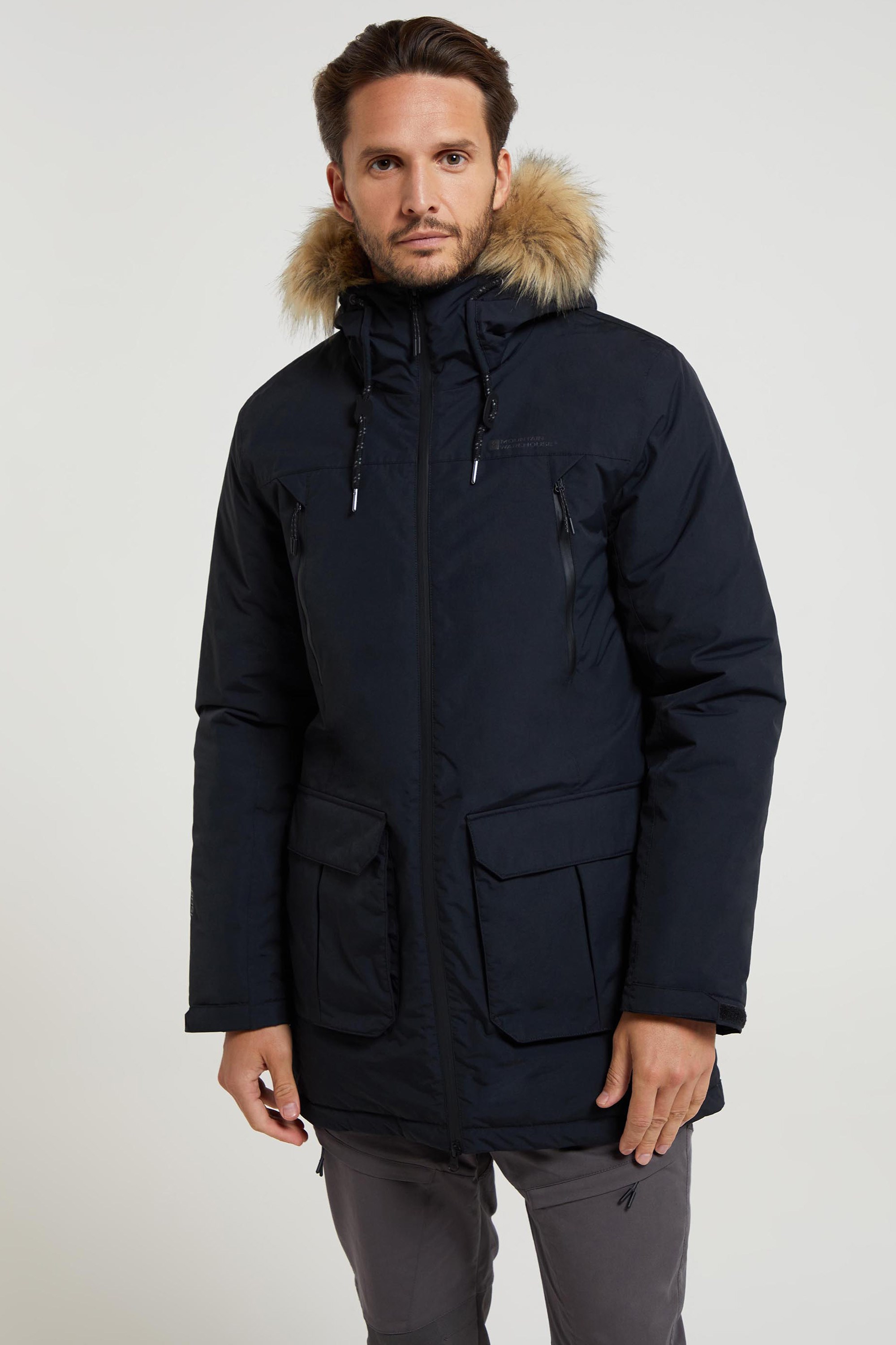 Mountain Warehouse Seasons Mens Insulated Jacket - Black | Size XXS