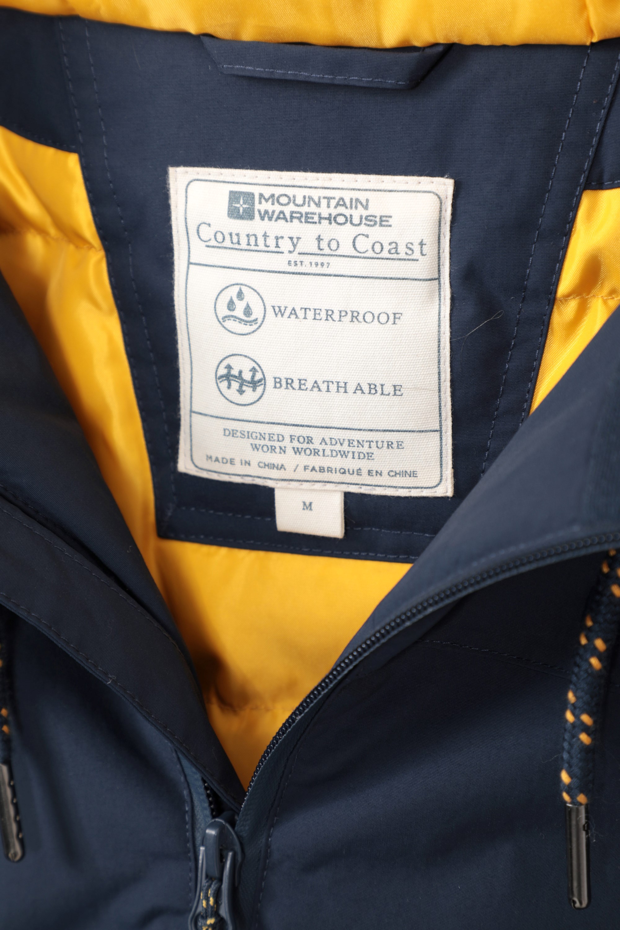 Mountain warehouse deals yellow coat