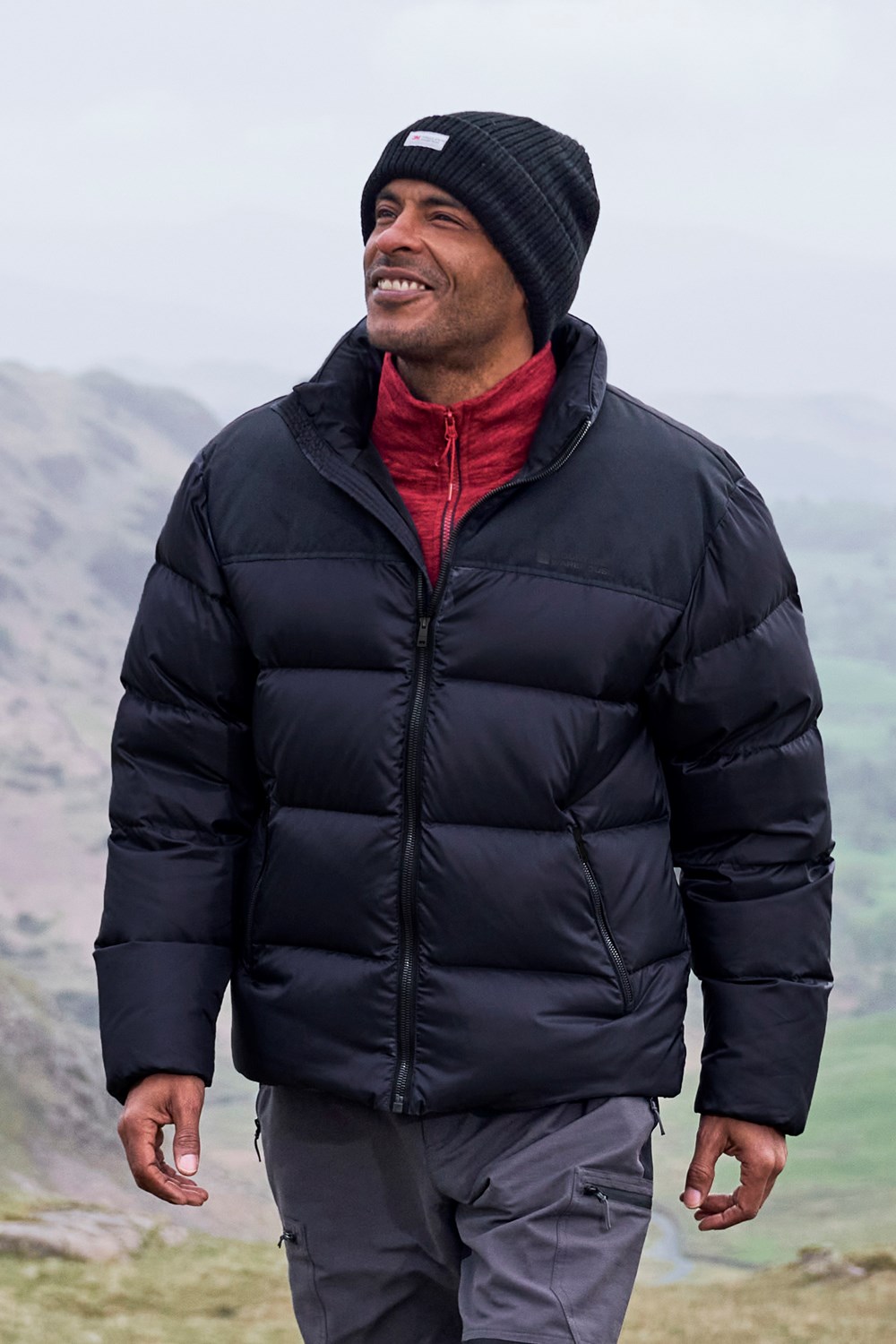 Mountain Warehouse Voltage Extreme Men's Down Jacket Water Resistant Warm  Parka | eBay