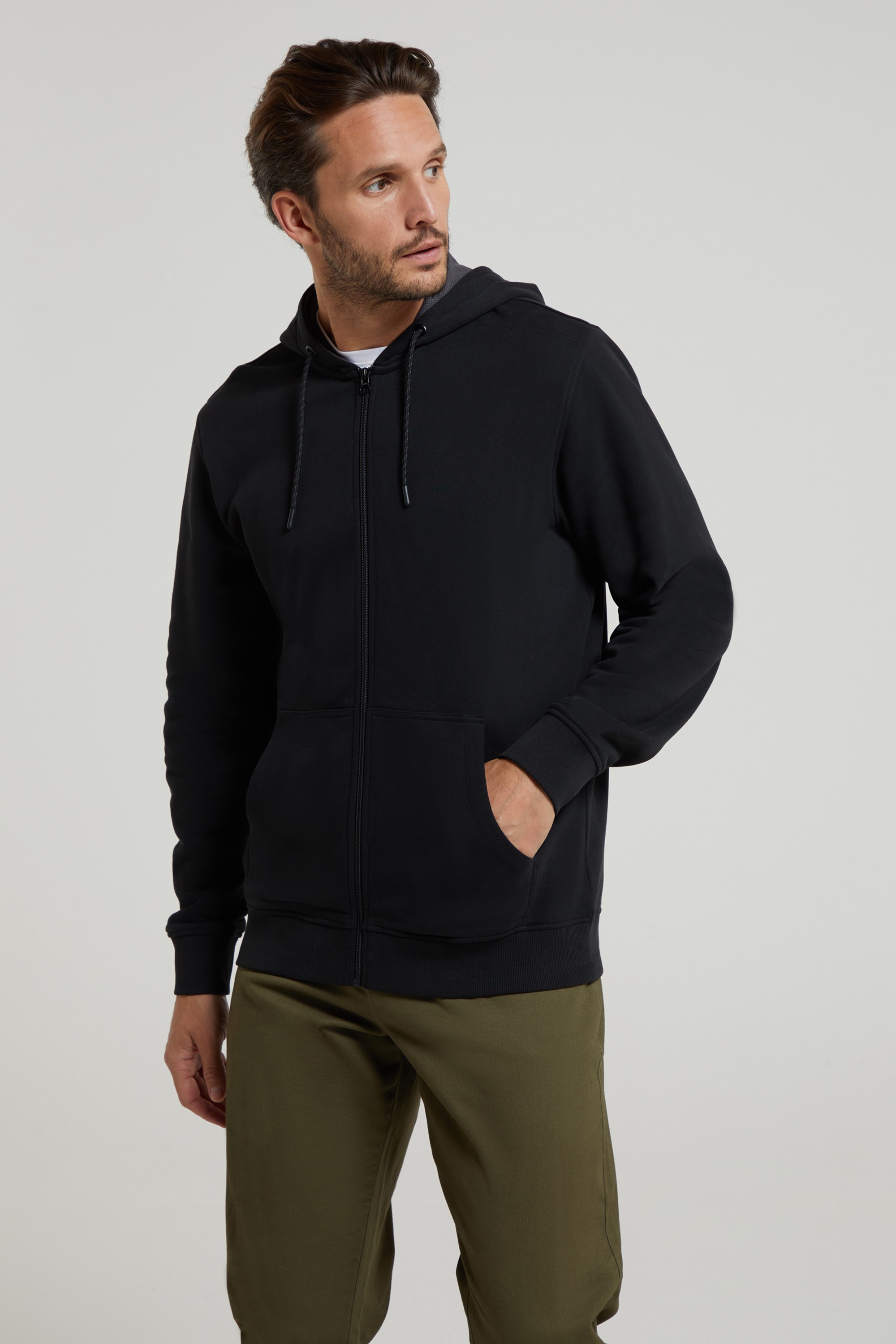 Zip front hoodie mens cheap