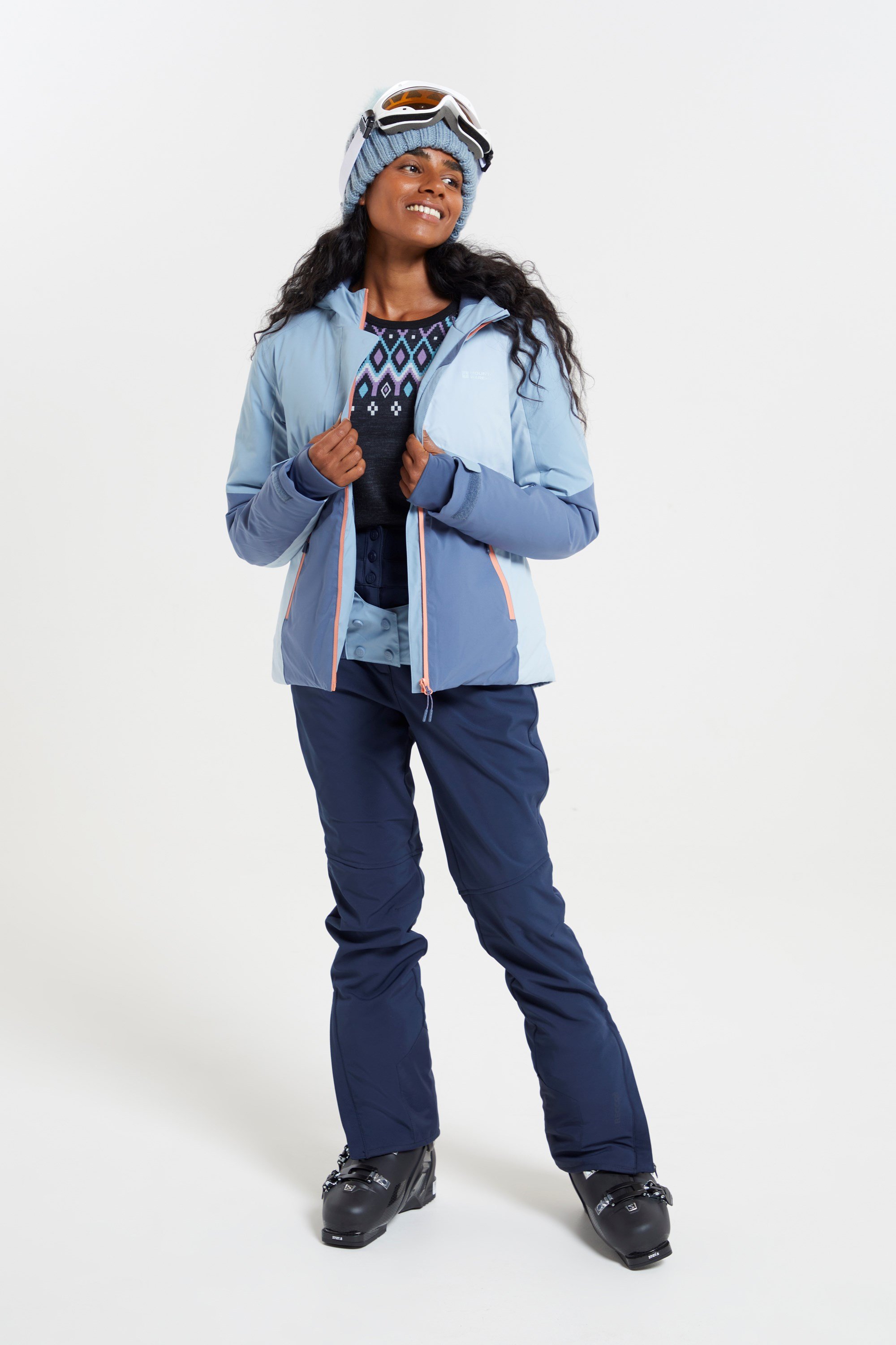Mountain Warehouse Sky Extreme Womens Ski Jacket - Blue | Size 16