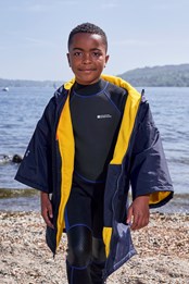 Wave Kids Waterproof Swim Robe Navy