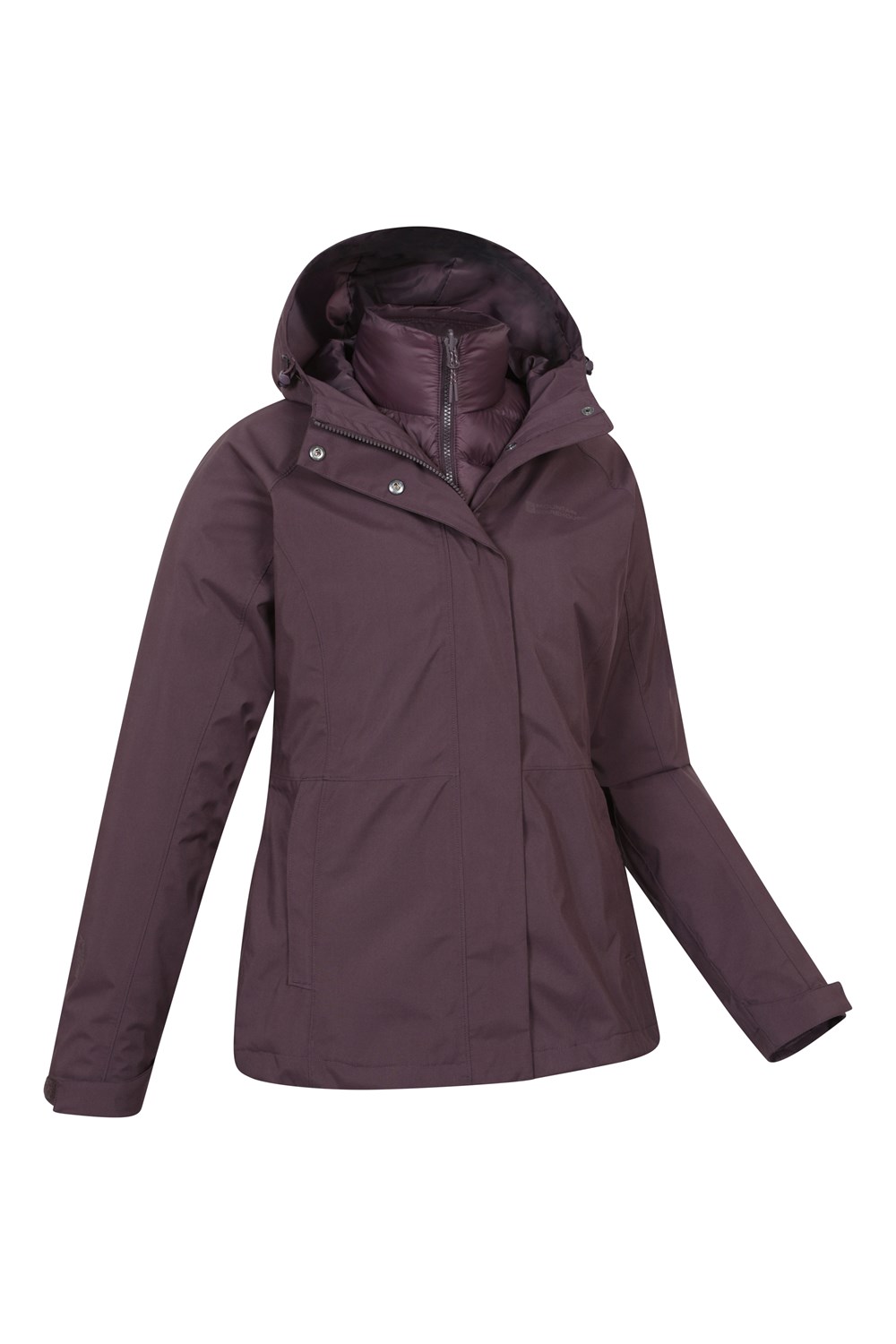 Mountain Warehouse Alaskan Damen 3 in 1 Kurzjacke Damen wasserdicht Mantel - Bild 24 von 41