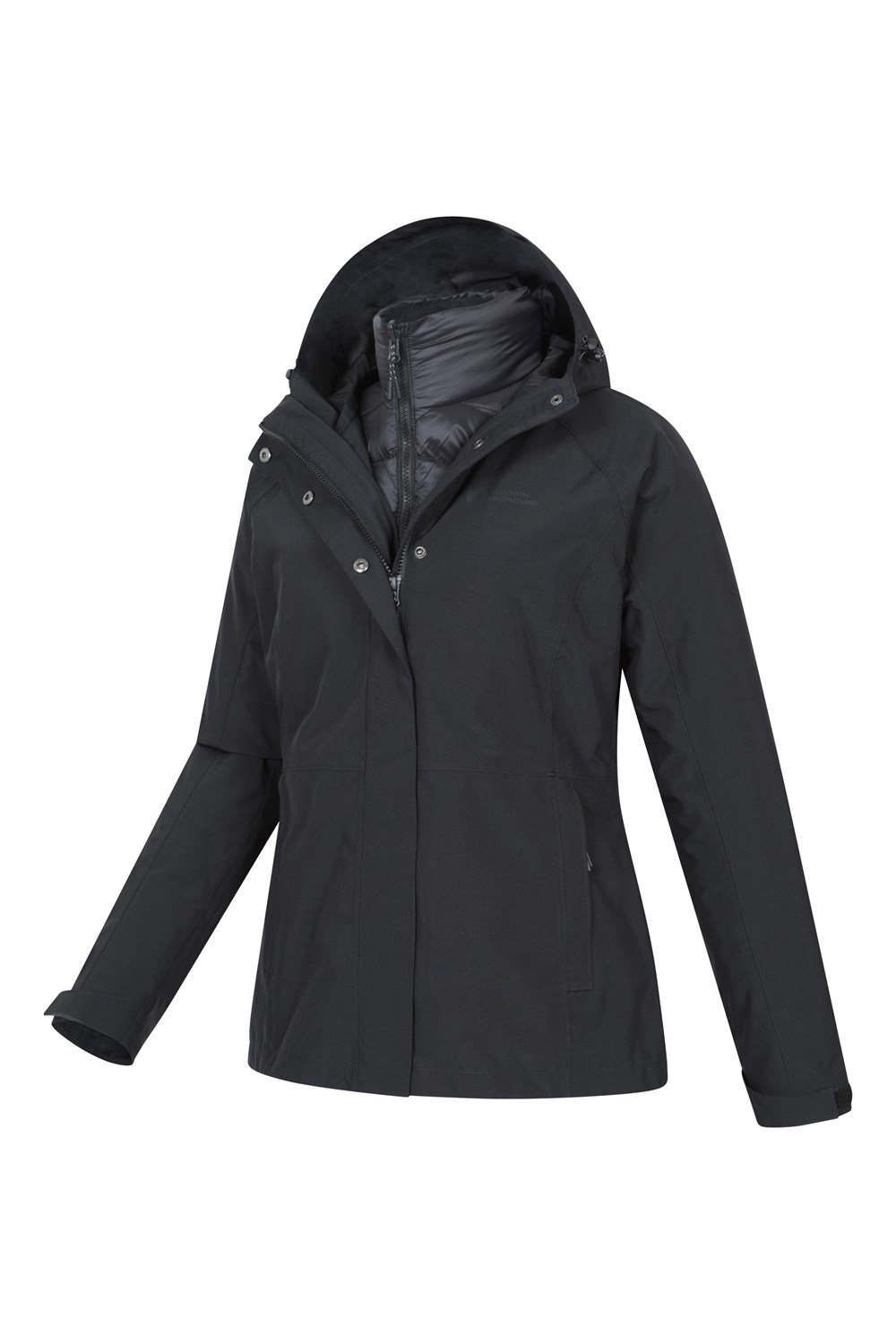 Mountain Warehouse Alaskan Damen 3 in 1 Kurzjacke Damen wasserdicht Mantel - Bild 18 von 41