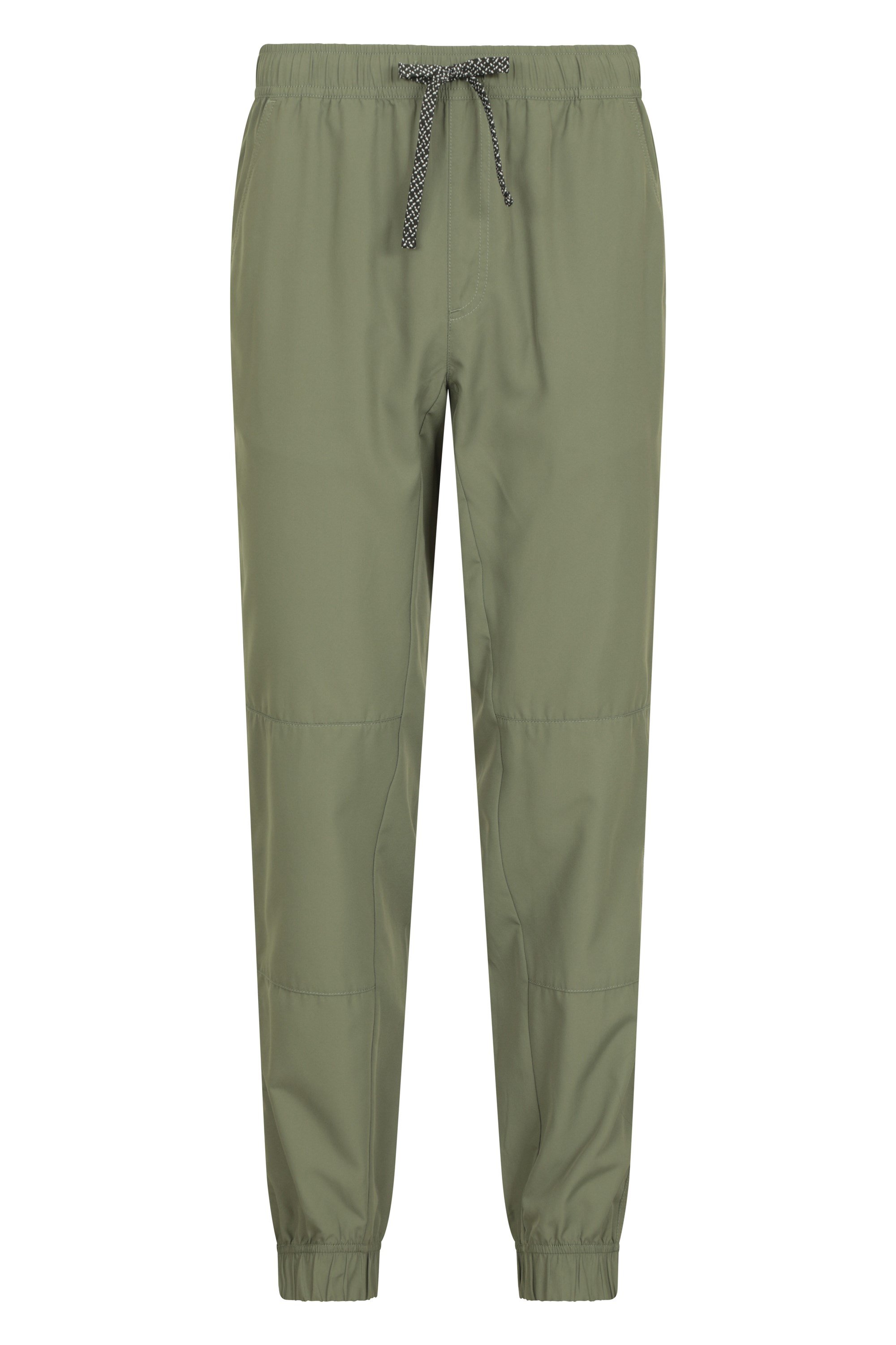 Męskie sportowe spodnie trekkingowe ze sznurkiem - Green