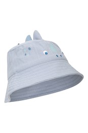 Sombrero tipo pescador con personaje para bebé Azul Pálido