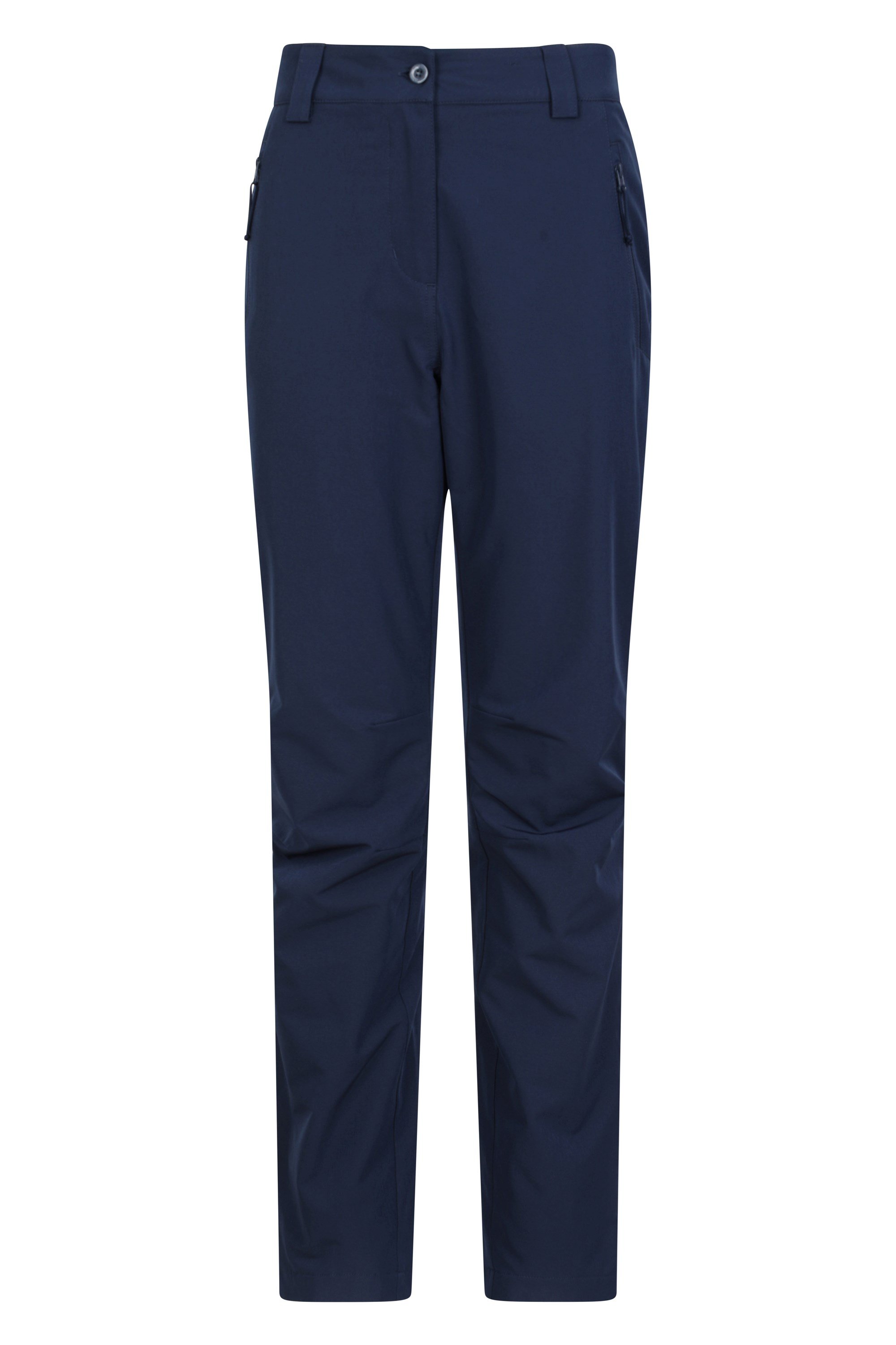 Arctic II Fleece Lined Stretch Womens Trousers Long Length Navy