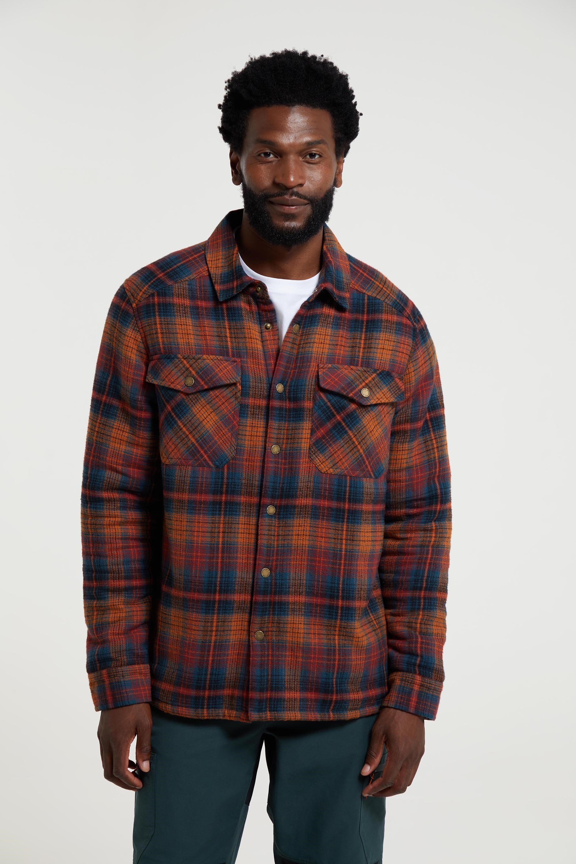 Sherpa lined hotsell flannel mens