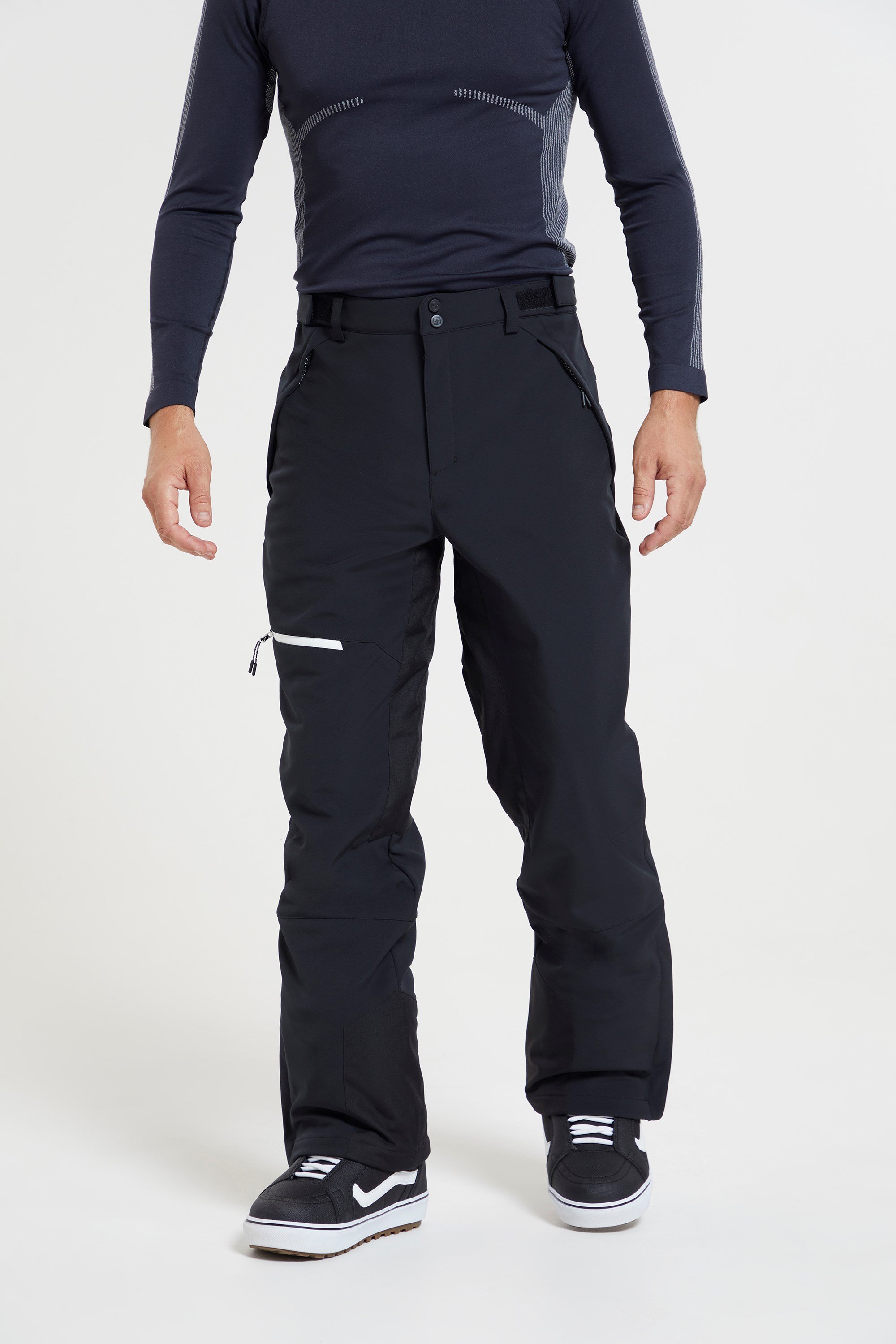 Men's black ski pants SLALOM | NORDBLANC