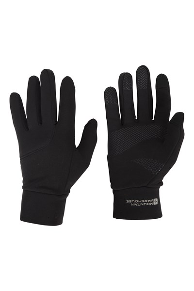 Vertex Mens Polygiene Touchscreen Gloves - Black