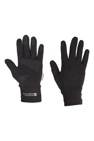 Vertex Womens Polygiene Touchscreen Gloves - Black