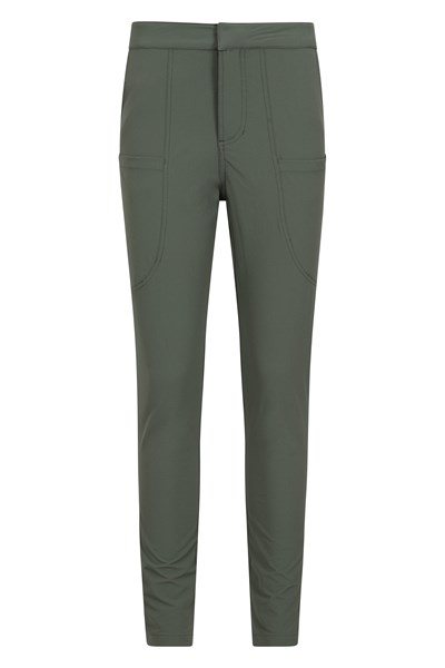 Kesugi Womens Slim Stretch Womens Trousers - Long length - Green