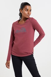 Geometric Mountains T-shirt Coton biologique Femme