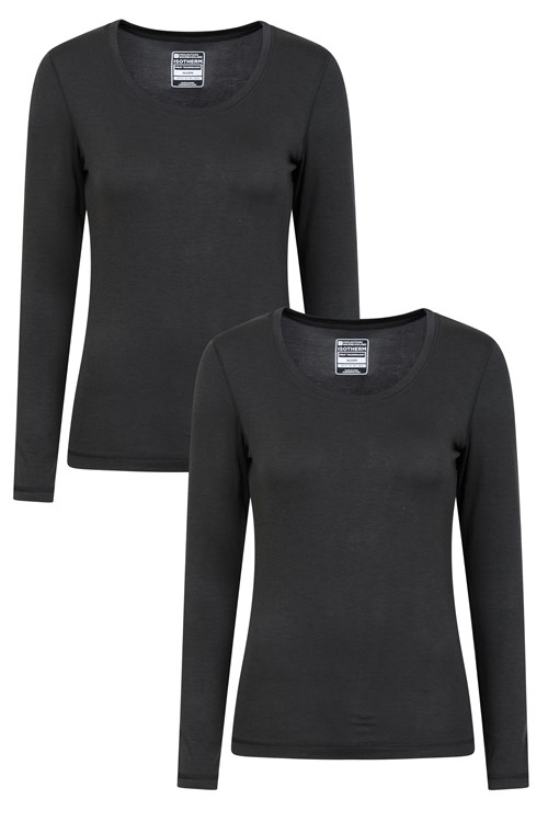 Keep The Heat Womens Round Neck Top 2-Pack