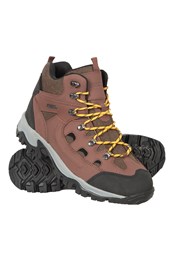 Adventurer Mens Waterproof Leather Boots Brown