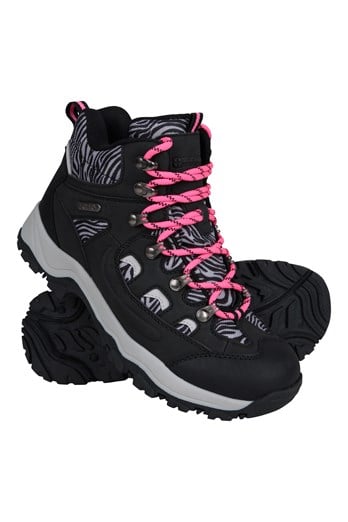 Adventurer Womens Printed Waterproof Boots Bright Pink