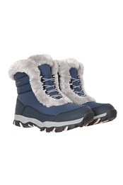 Ohio botas térmicas de nieve con caña baja para mujer Azul