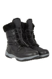 Snowflake Womens Adaptive Snow Boots Black