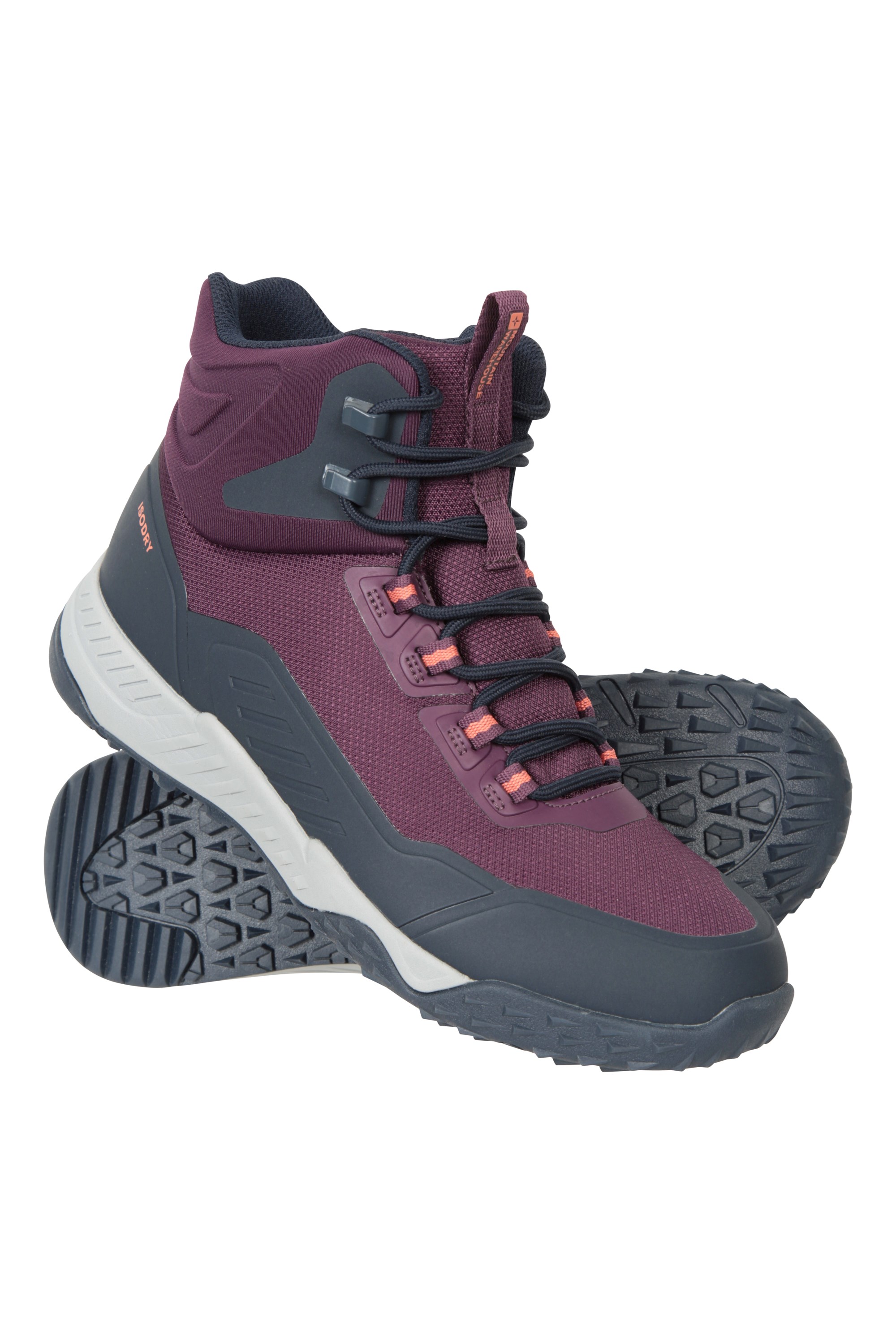 Mountain Warehouse Magnify Womens Waterproof Hiking Boots Purple Size 8