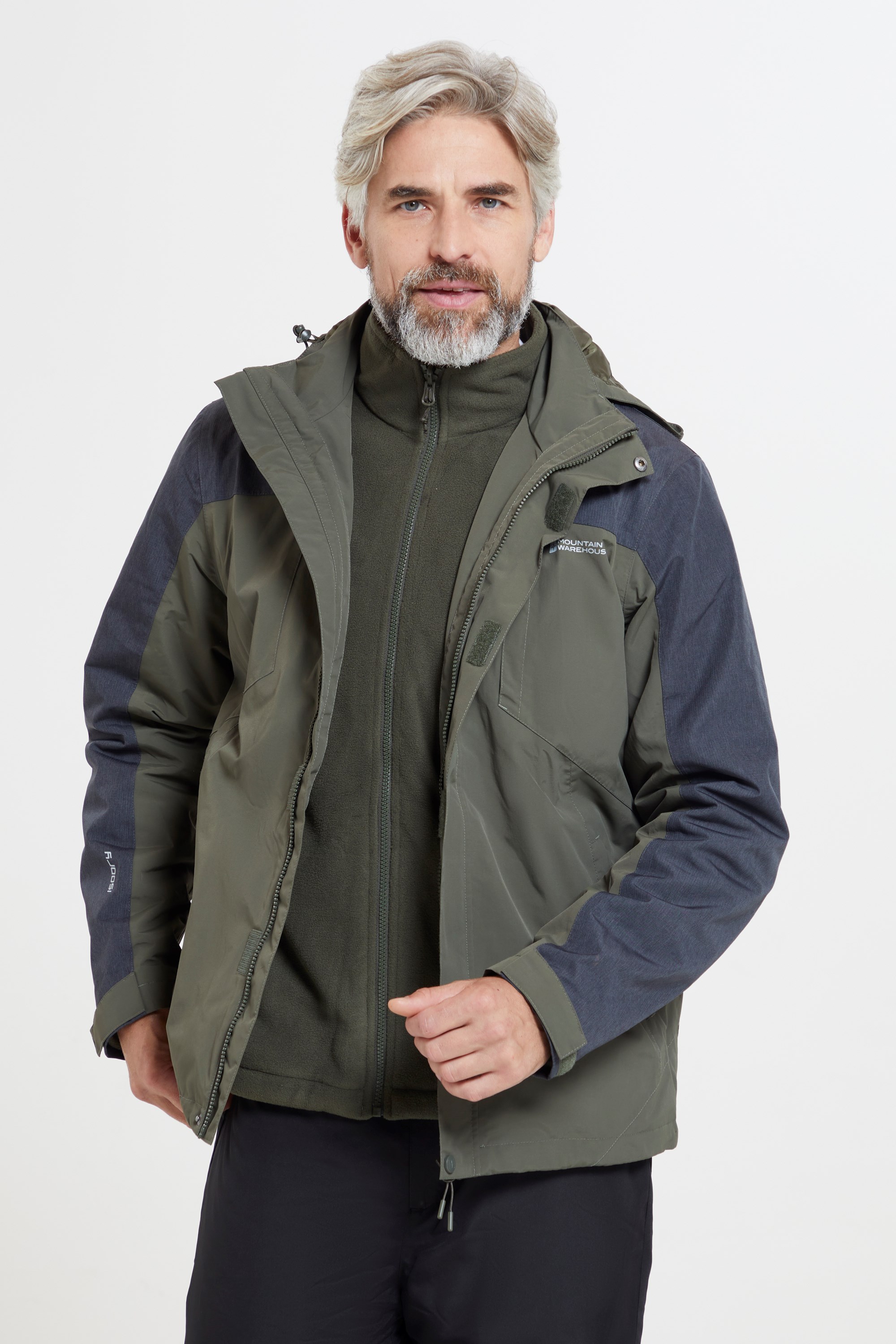 District Extreme Mens 3 in 1 Waterproof Jacket | Mountain Warehouse NZ