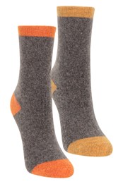Explorer calcetines de lana merino de media caña infantiles Naranja