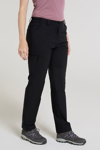 Winter Hiker Stretch Womens Fleece Lined Pants Black