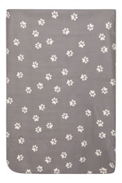 Dog Printed Blanket Grey