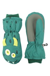 Critter manoplas de esquí infantiles Verde