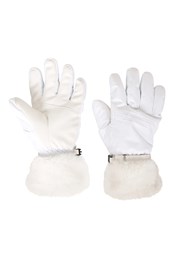 Parallax — wodoodporne damskie rękawice narciarskie Biały