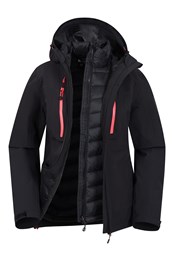 Edge Extreme Womens 3 in 1 Waterproof Jacket Black