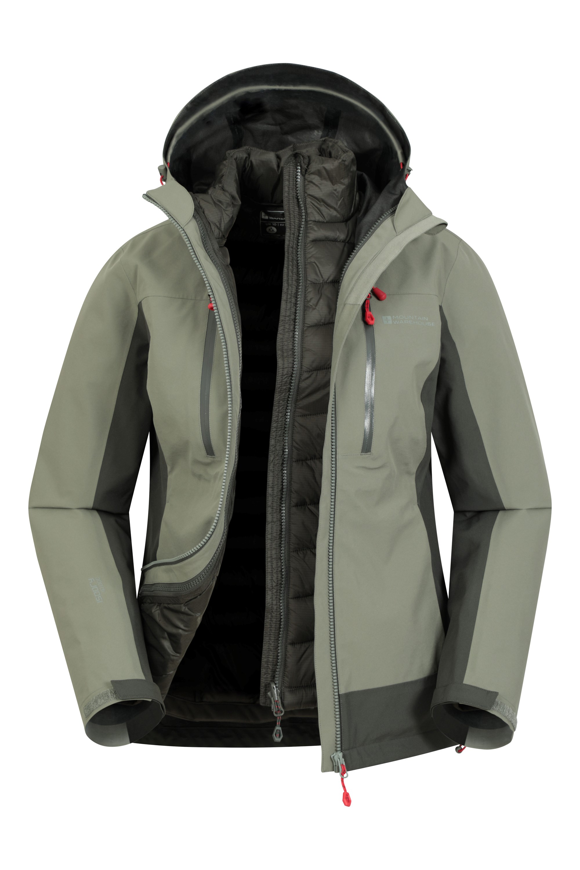 Womens 3 in 1 waterproof jacket uk top