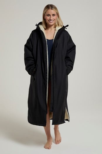 Tidal Womens Waterproof Changing Robe Black