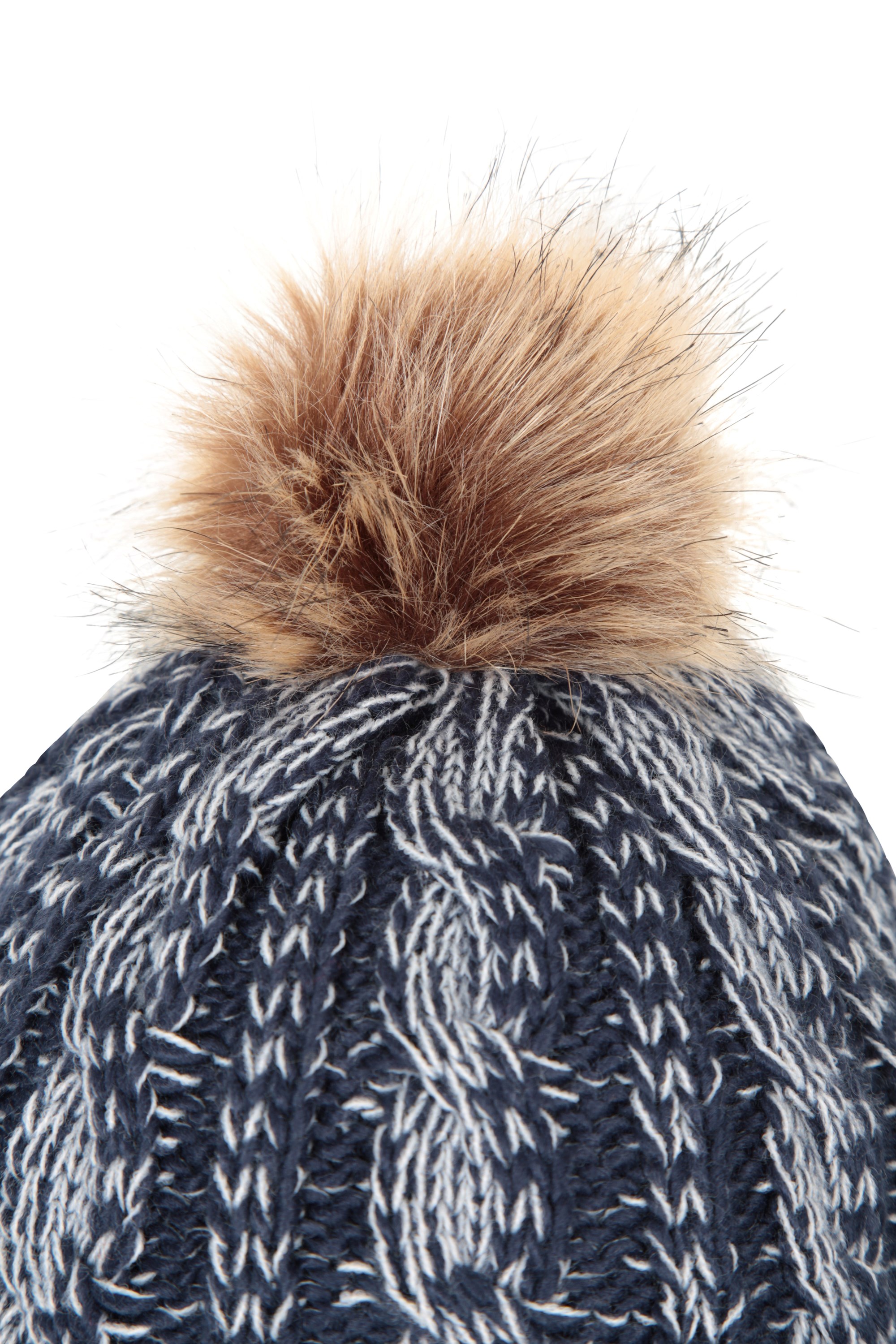 Badged Kids Pom-Pom Thermal Beanie