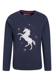Glitter Unicorn Bio-Baumwoll Kinder-Top