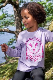 Flock camiseta orgánica en degradé infantil Rosa