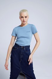 T-shirt Coton Biologique Femme Pixie Bleu