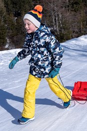 Kids Printed Ski Jacket & Pant Set Camouflage
