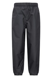 Ripstop Kids Waterproof Fleece Lined Trousers Black