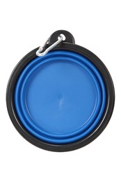Folding Bowl With Karabiner - 350ml Blue