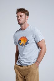 Animal Jacob Mens Organic T-Shirt Light Grey