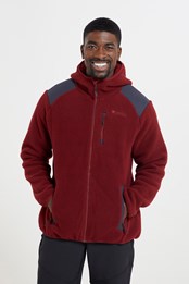Walkman chaqueta de forro polar para hombre Rojo