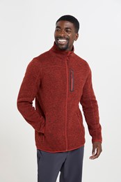 Redmund Mens Fleece Jacket Red