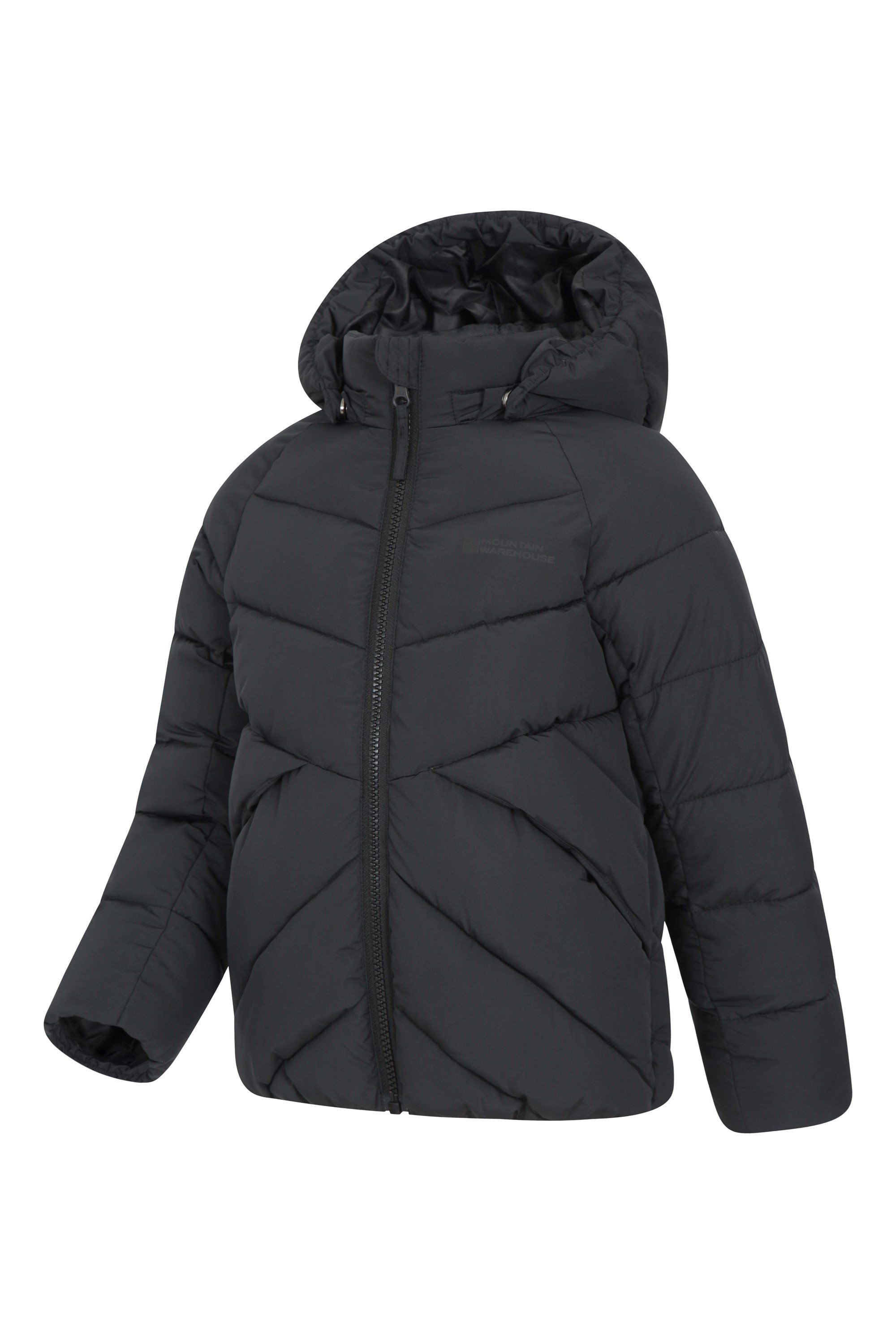 Kids berryhill insulated hooded shop puffer parka jacket black